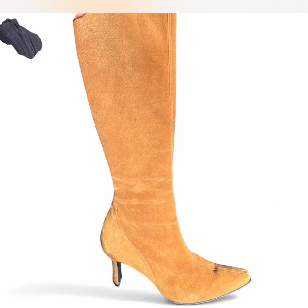 STUART WEITZMAN Tan Knee-High Suede Boots